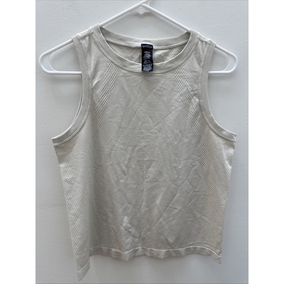 Spyder Active Tank Top Women's Medium Cream Activewear Gym Running  Hiking - Picture 1 of 9